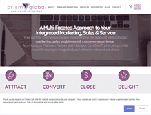 Tablet Screenshot of prismglobalmarketing.com